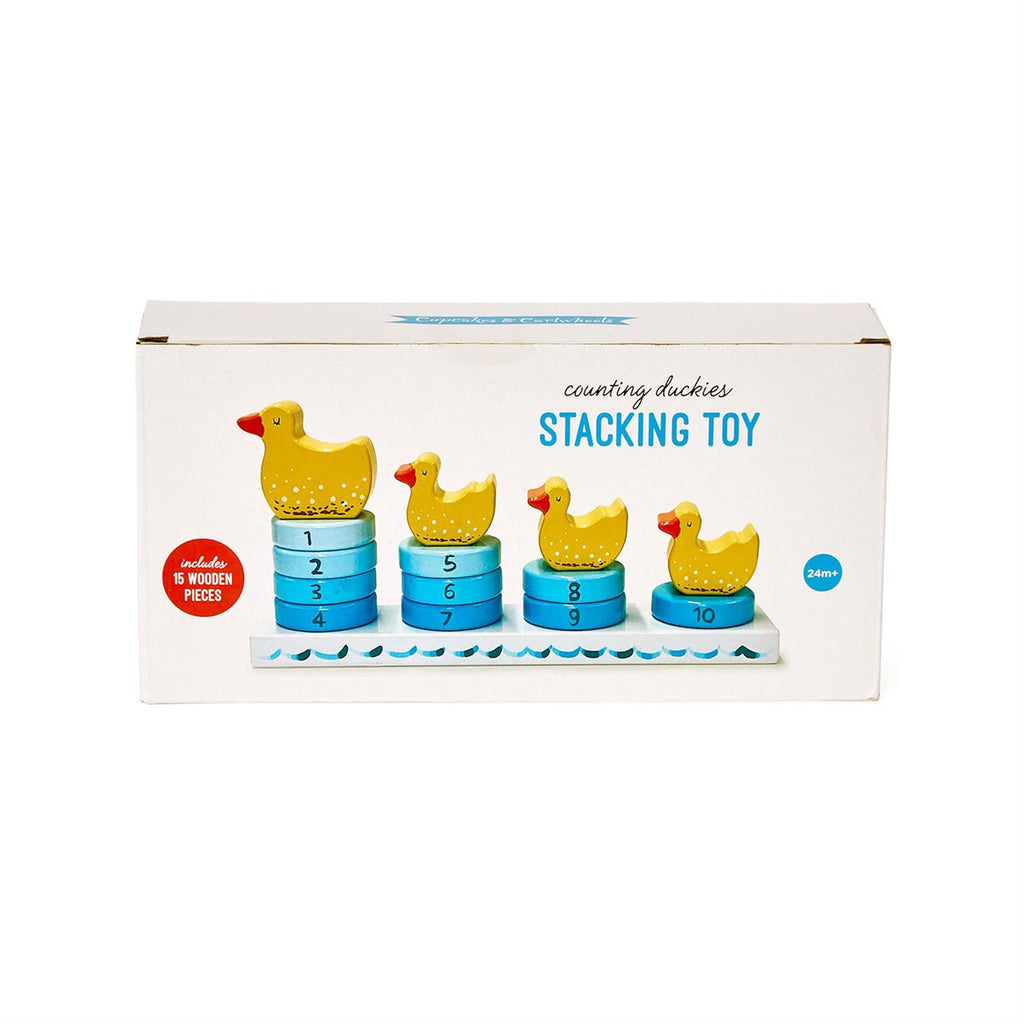 Counting Duckies Hand-Crafted Stacking Toy in Gift Box