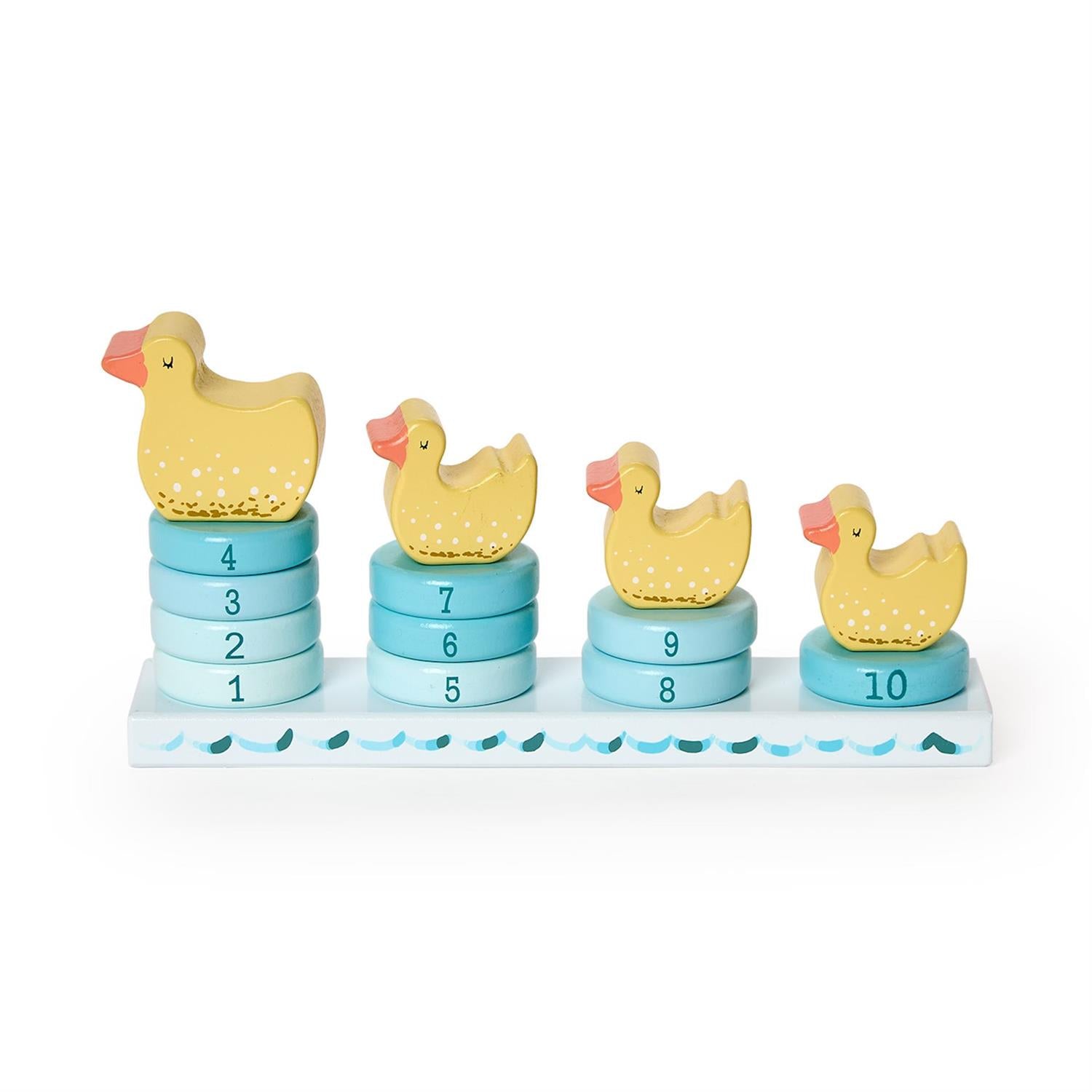 Counting Duckies Hand-Crafted Stacking Toy in Gift Box