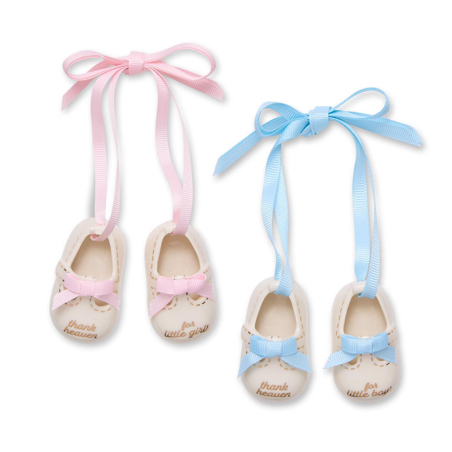 Thank Heaven Pair of Baby Shoes Keepsake Ornament in Gift Box
