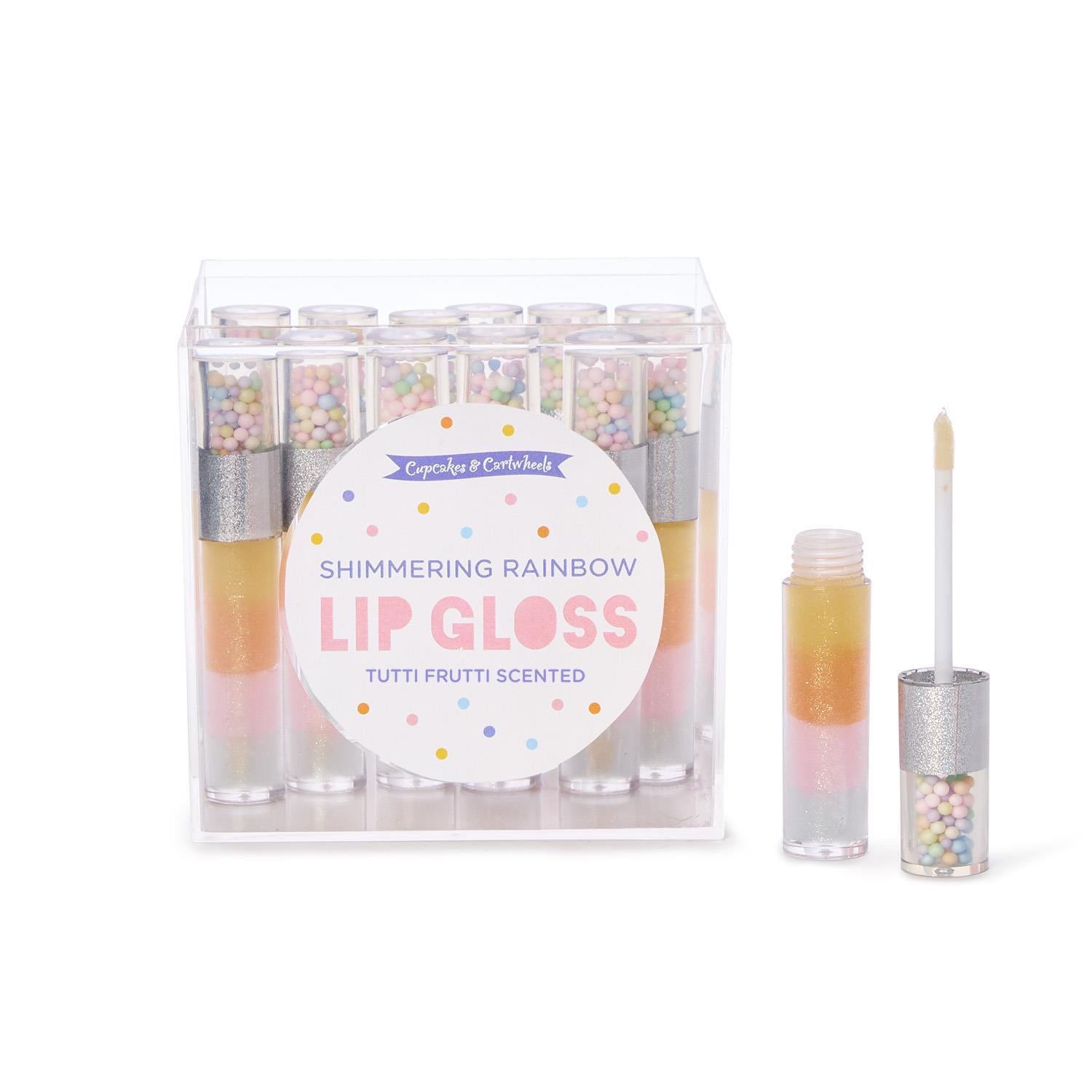 Rainbow Sparkles Tutti Frutti Scent Multicolor Shimmering Lip Gloss