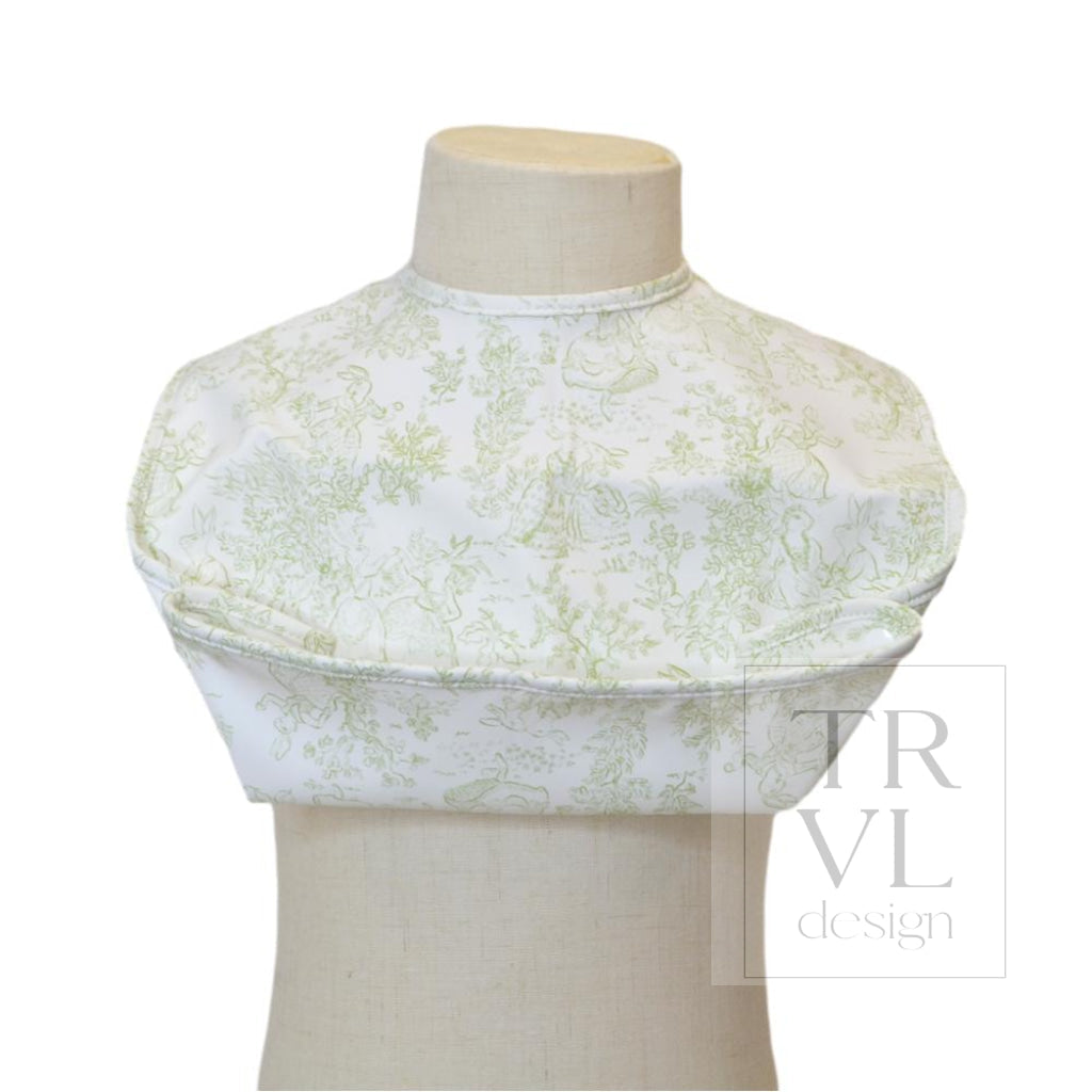 Best Bib - Bunny Toile Green