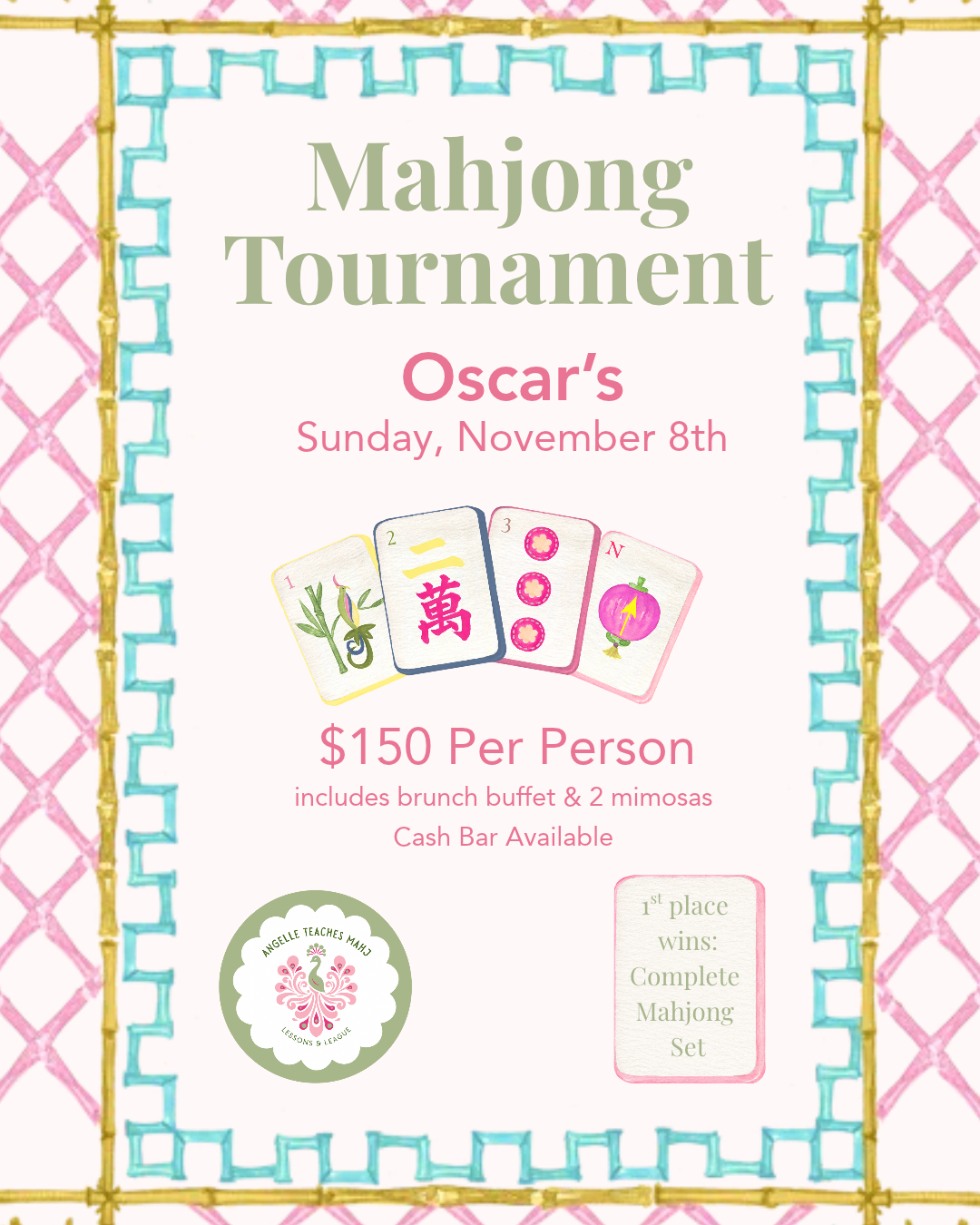 Mahjong Tournament Ticket