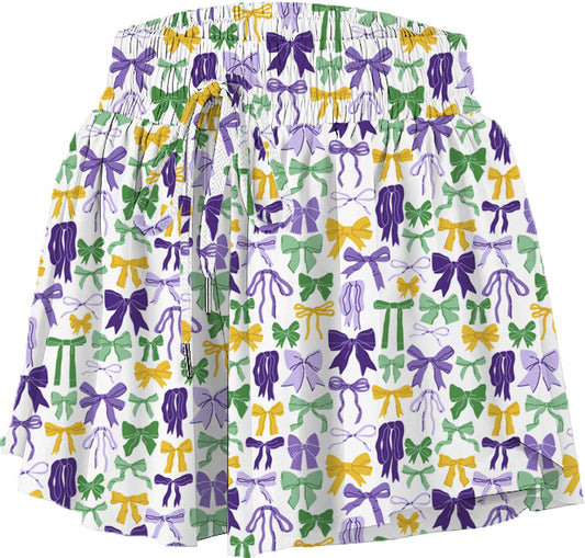 Mardi Gras bows Butterfly Short