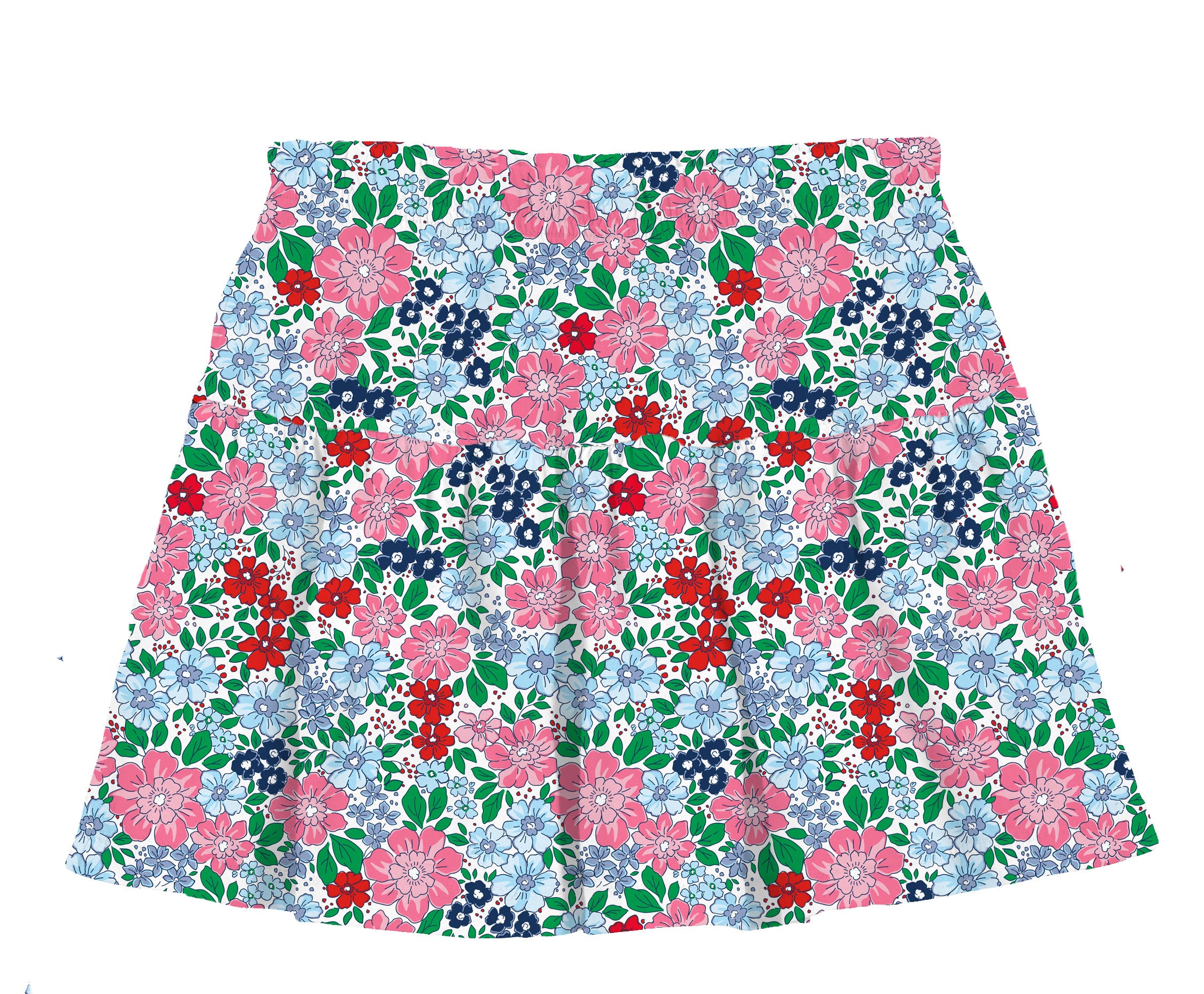 London Floral Gathered Skort Skort