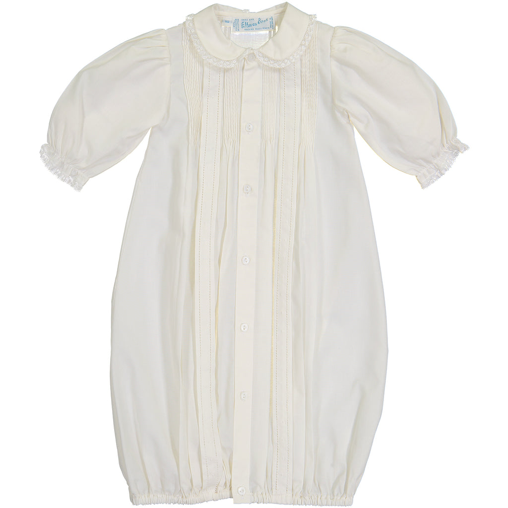 Girls Pintuck & Lace Take Me Home Gown With Bonne