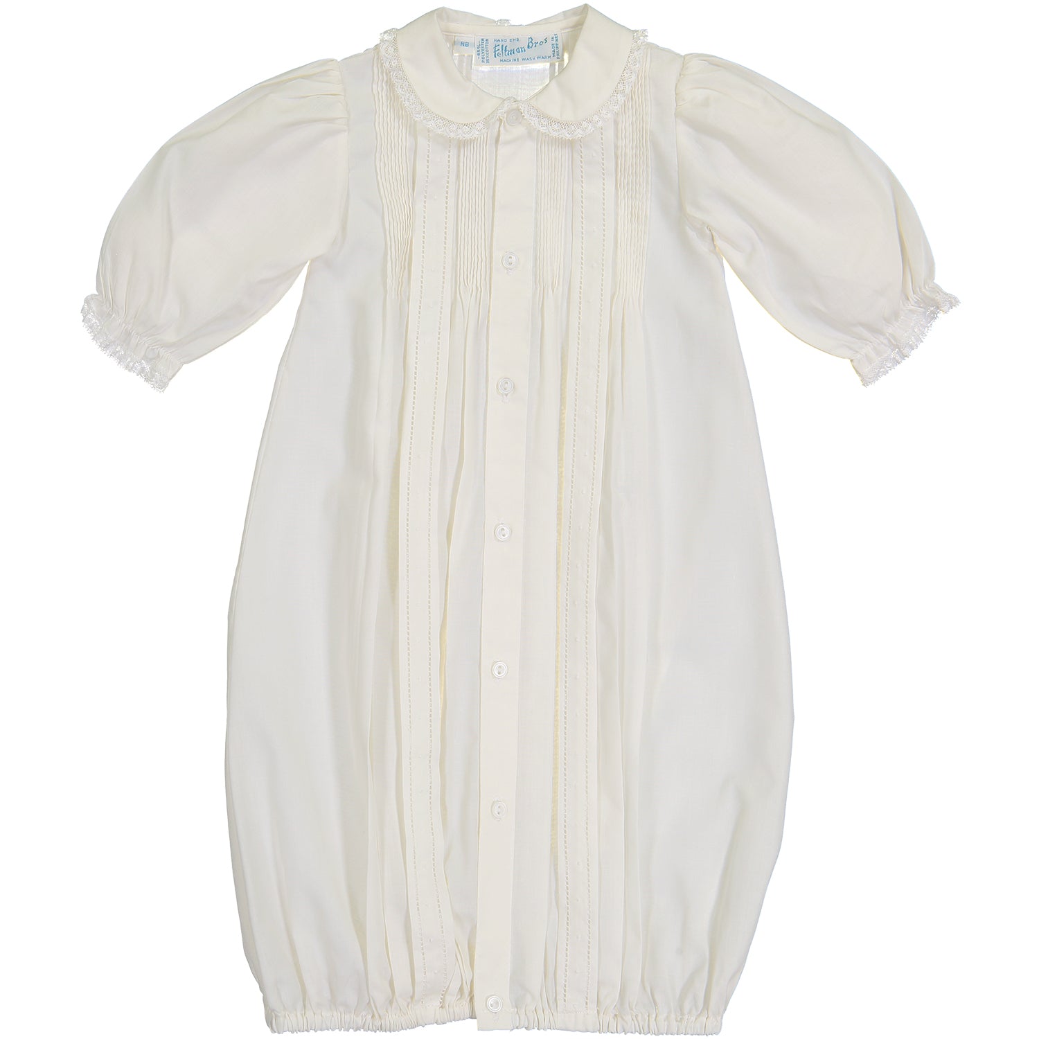 Girls Pintuck & Lace Take Me Home Gown With Bonne