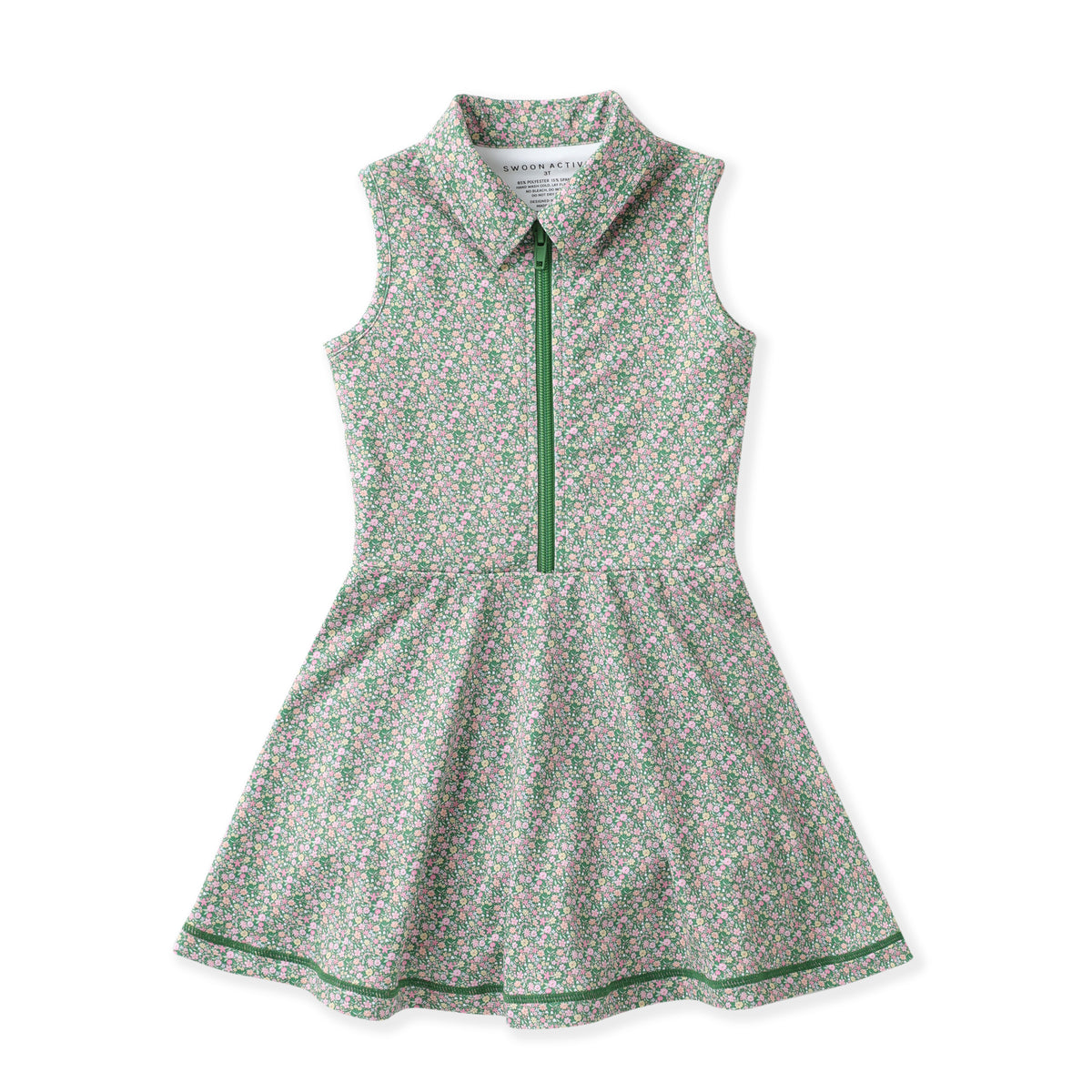 Olive Ditsy Tennis Dress