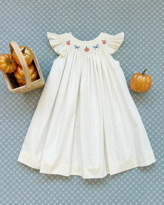 Angel Sleeve Sandy Smocked Dress