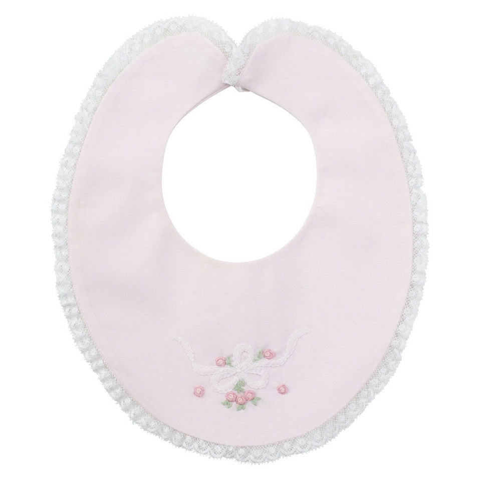 Vintage Bow Collection Lace Trim Bib