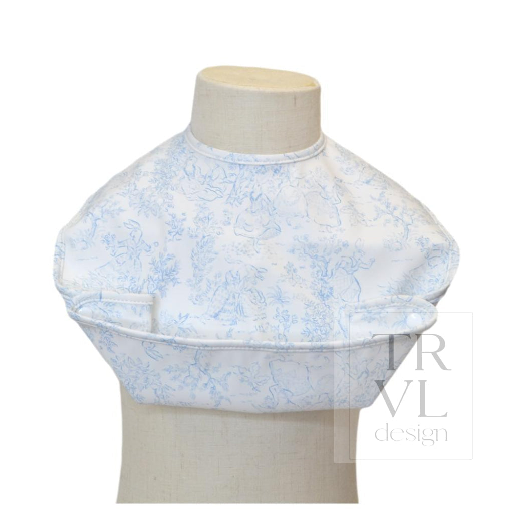 Best Bib - Bunny Toile Blue
