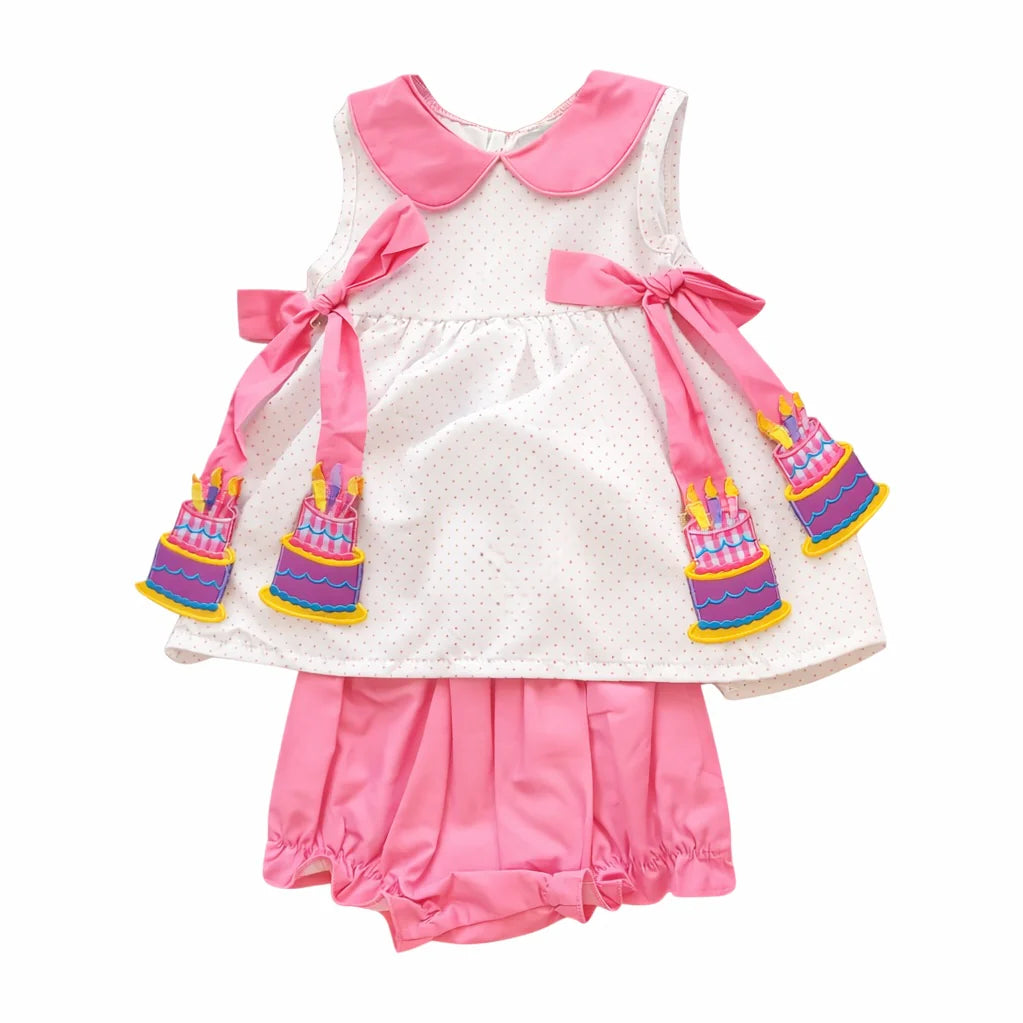 Birthday Cake Side Tag Bloomer Set