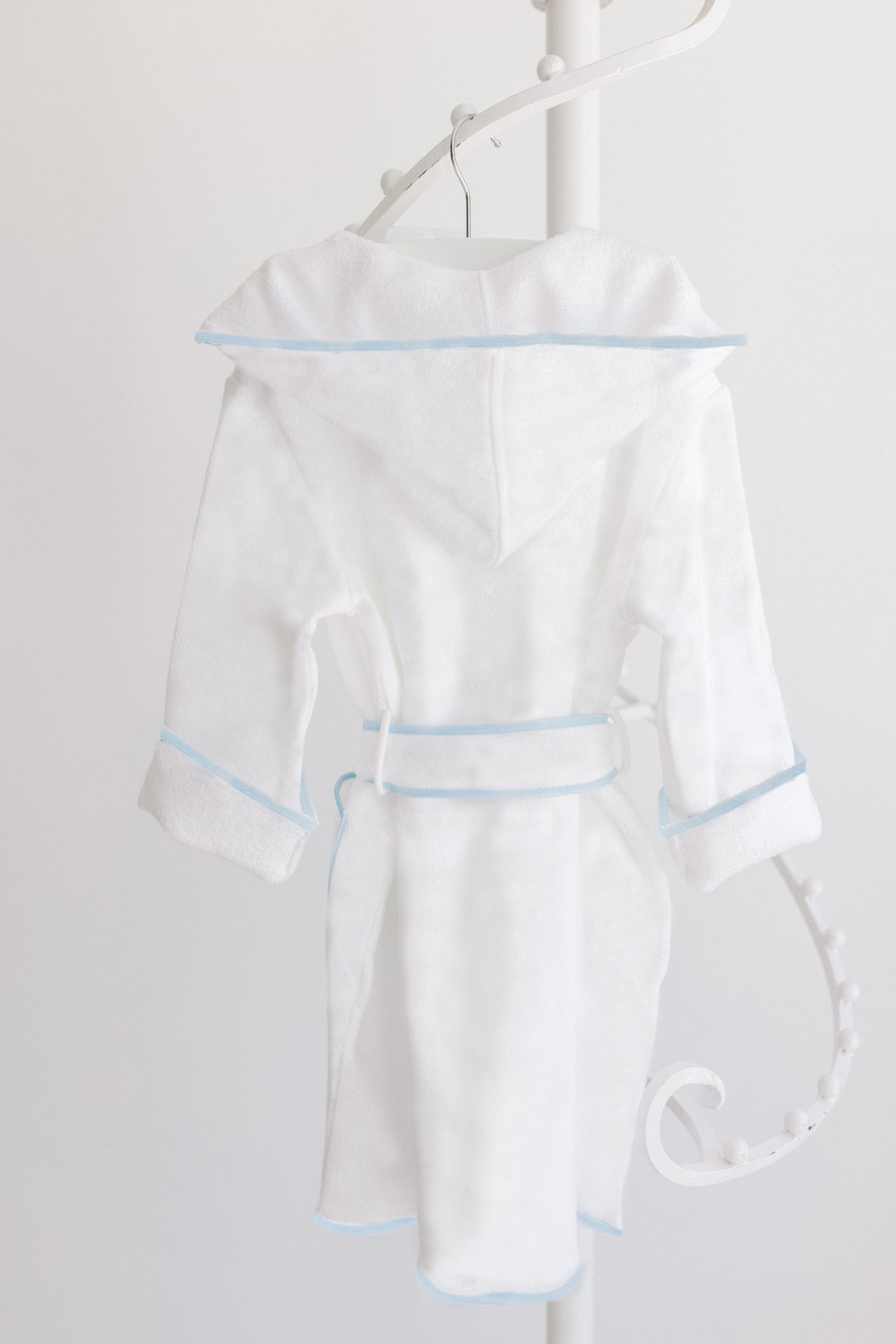 Bathrobe with Blue Trim
