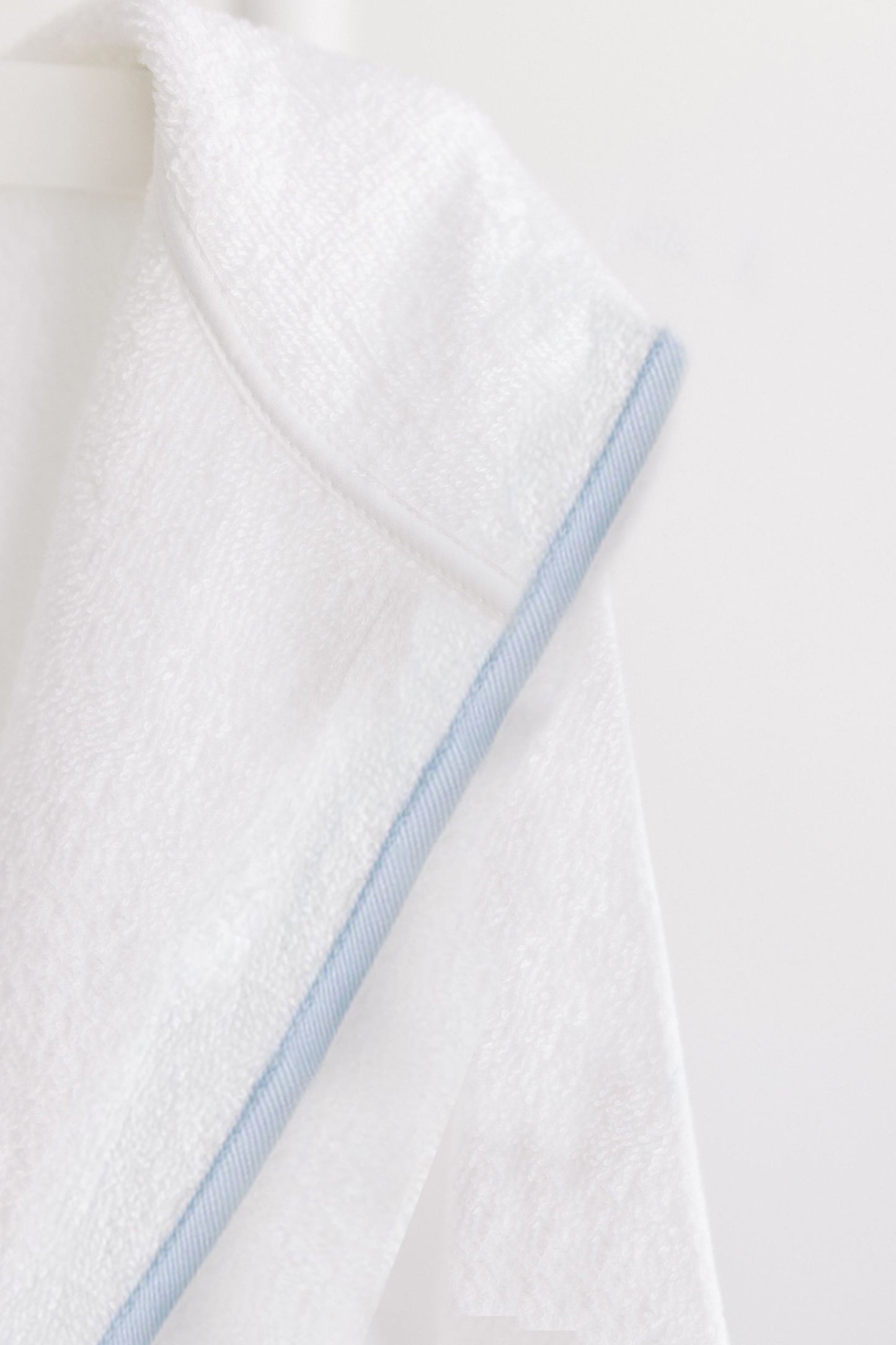 Bathrobe with Blue Trim