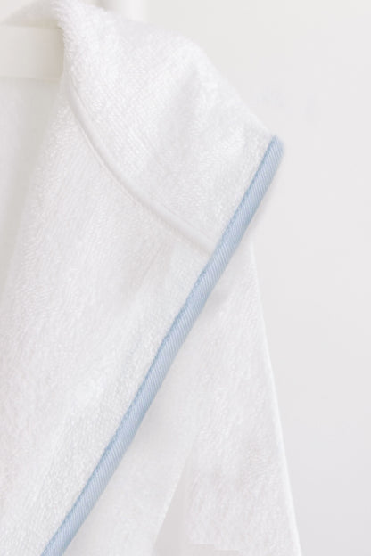 Bathrobe with Blue Trim