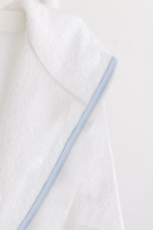 Bathrobe with Blue Trim