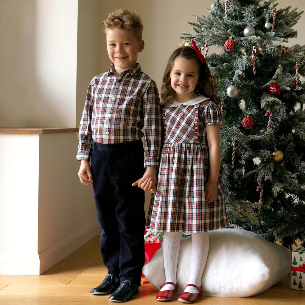 IVORY TARTAN SHIRT