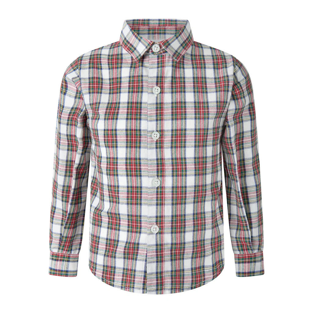 IVORY TARTAN SHIRT