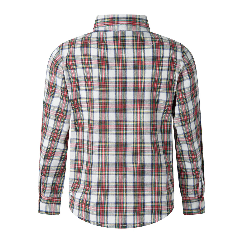 IVORY TARTAN SHIRT
