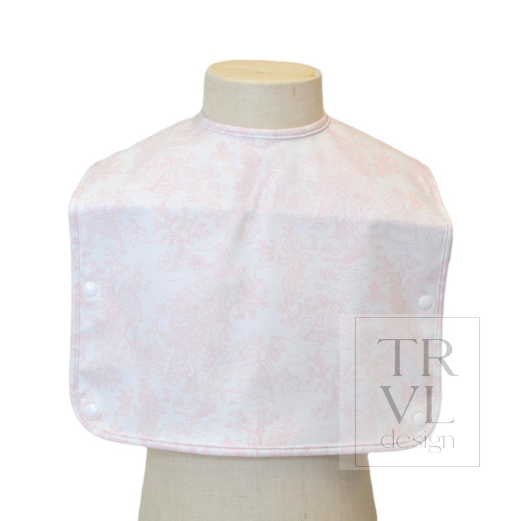 Best Bib - Bunny Toile Pink
