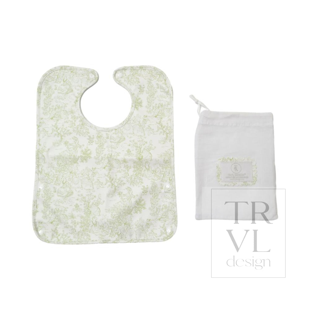 Best Bib - Bunny Toile Green