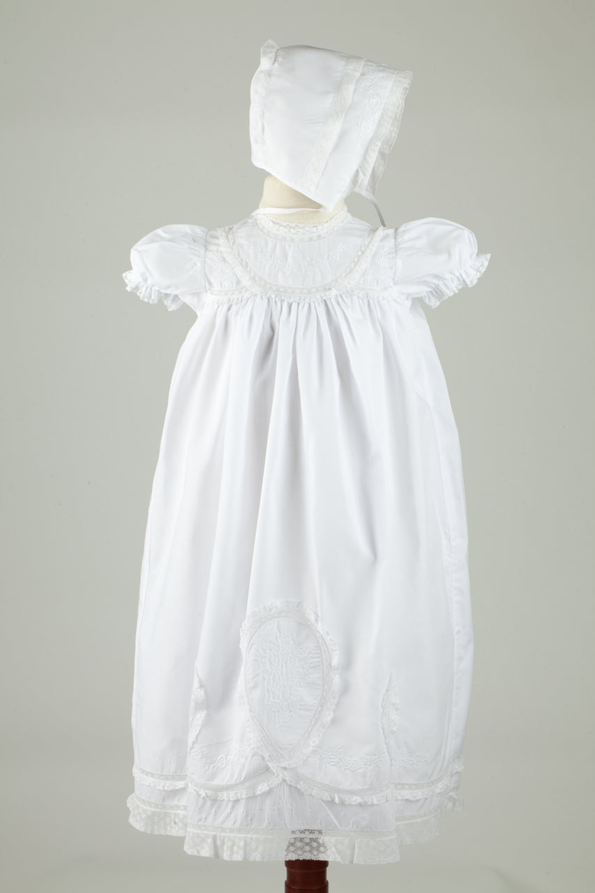 Girls Lacy Yoke Special Occasion Set