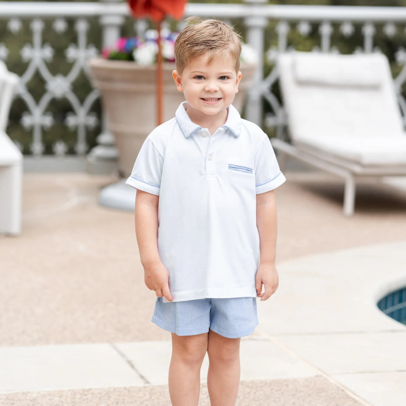 William Boy Polo Set - Blue and White