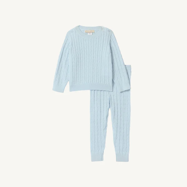 Crawford Cable Knit Set - Blue