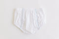 Diaper Cover - White with Blue Trim