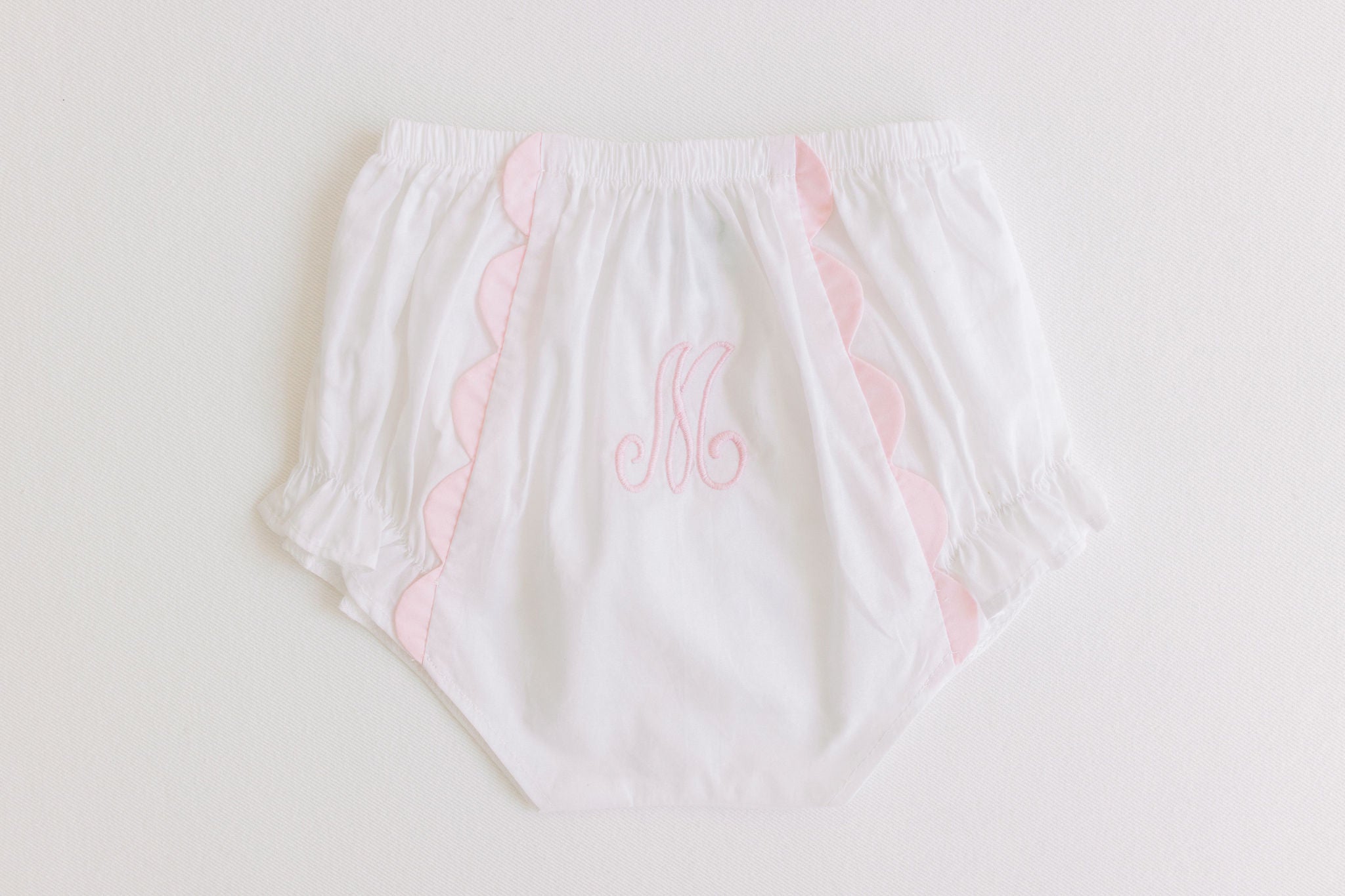 Diaper Cover - Pink Scallops