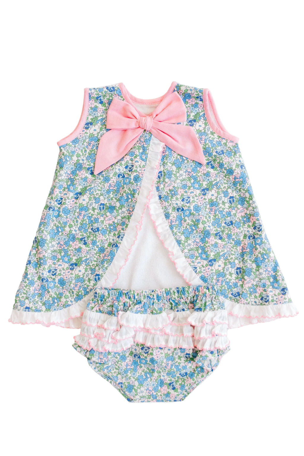 Diaper Set - Blue Floral