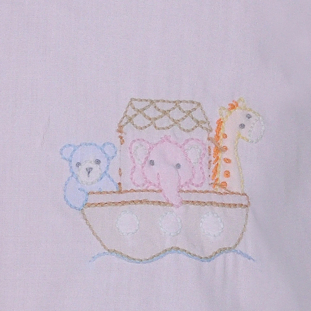 Blanche Girl Diaper Set - Noah's Ark
