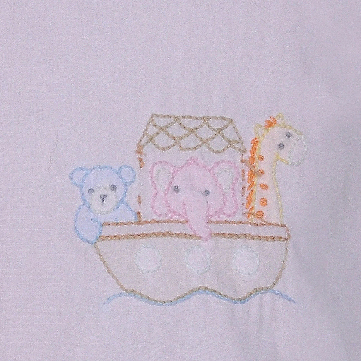 Blanche Girl Diaper Set - Noah's Ark