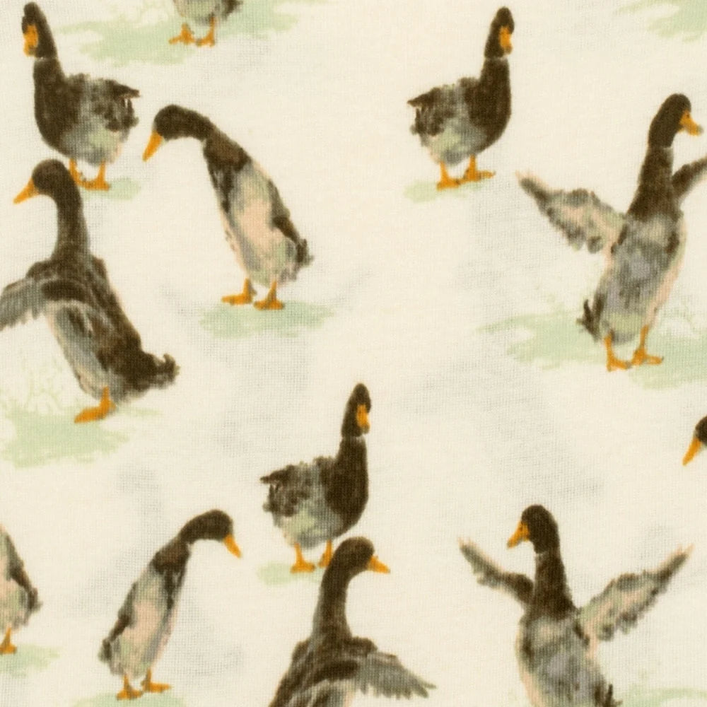 Duck Organic Cotton Zipper Pajama