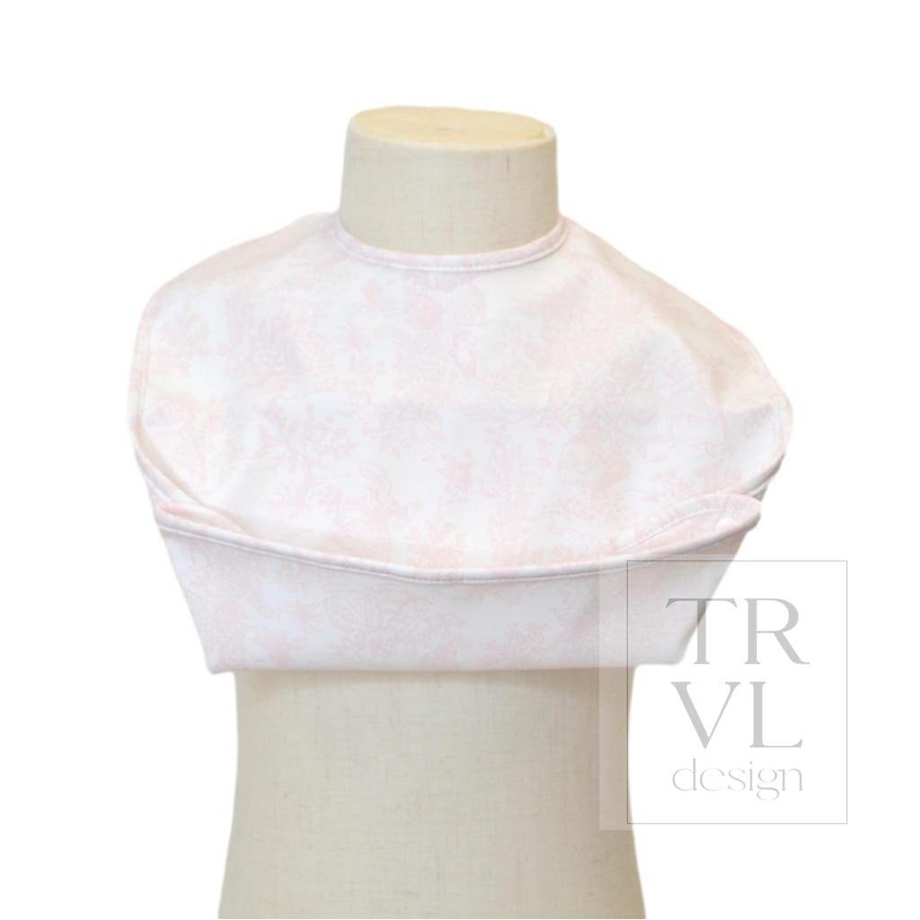 Best Bib - Bunny Toile Pink