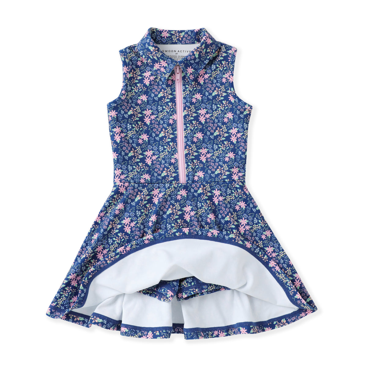 Navy Ditsy Floral Tennis Dress