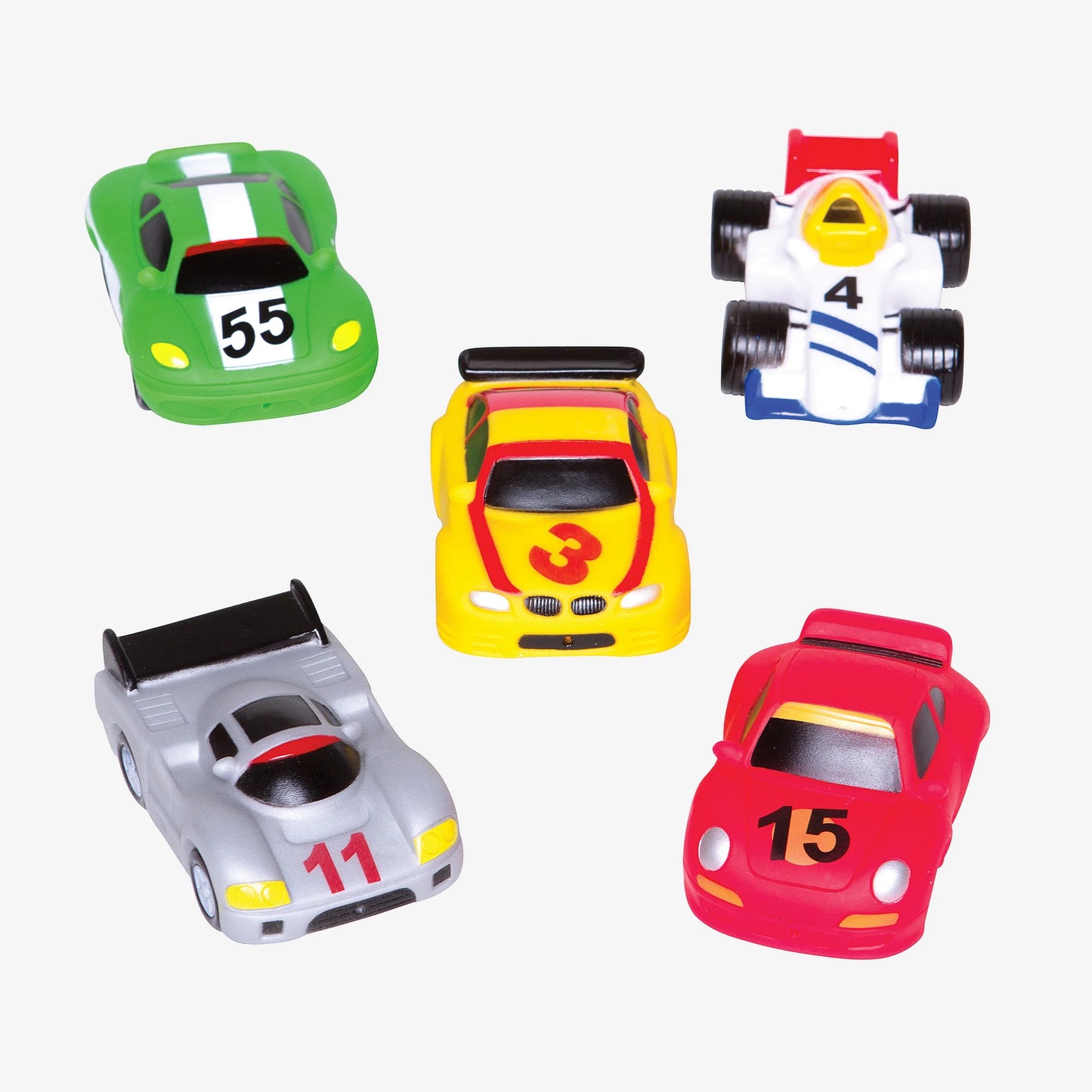 RACE CAR PARTY SQUIRTIE BABY BATH TOYS
