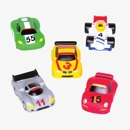 RACE CAR PARTY SQUIRTIE BABY BATH TOYS