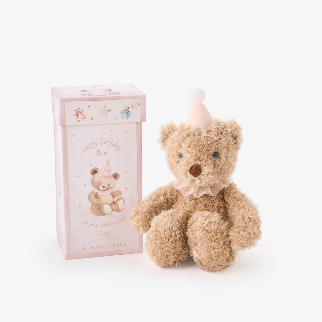 BIRTHDAY BEAR PLUSH TOY W/ GIFT BOX