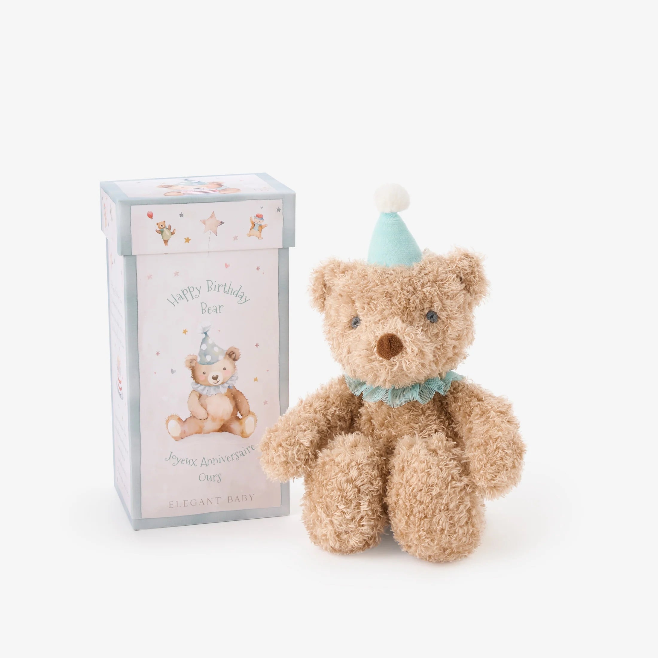 BIRTHDAY BEAR PLUSH TOY W/ GIFT BOX