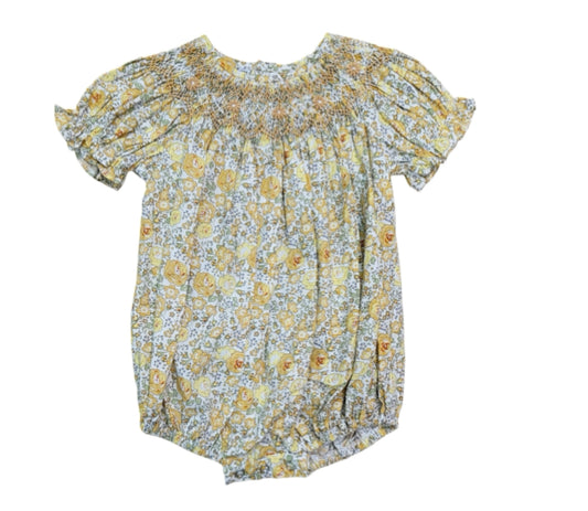 Jacqueline floral smocked bubble