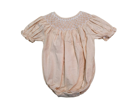 Catherine smocked orange bubble