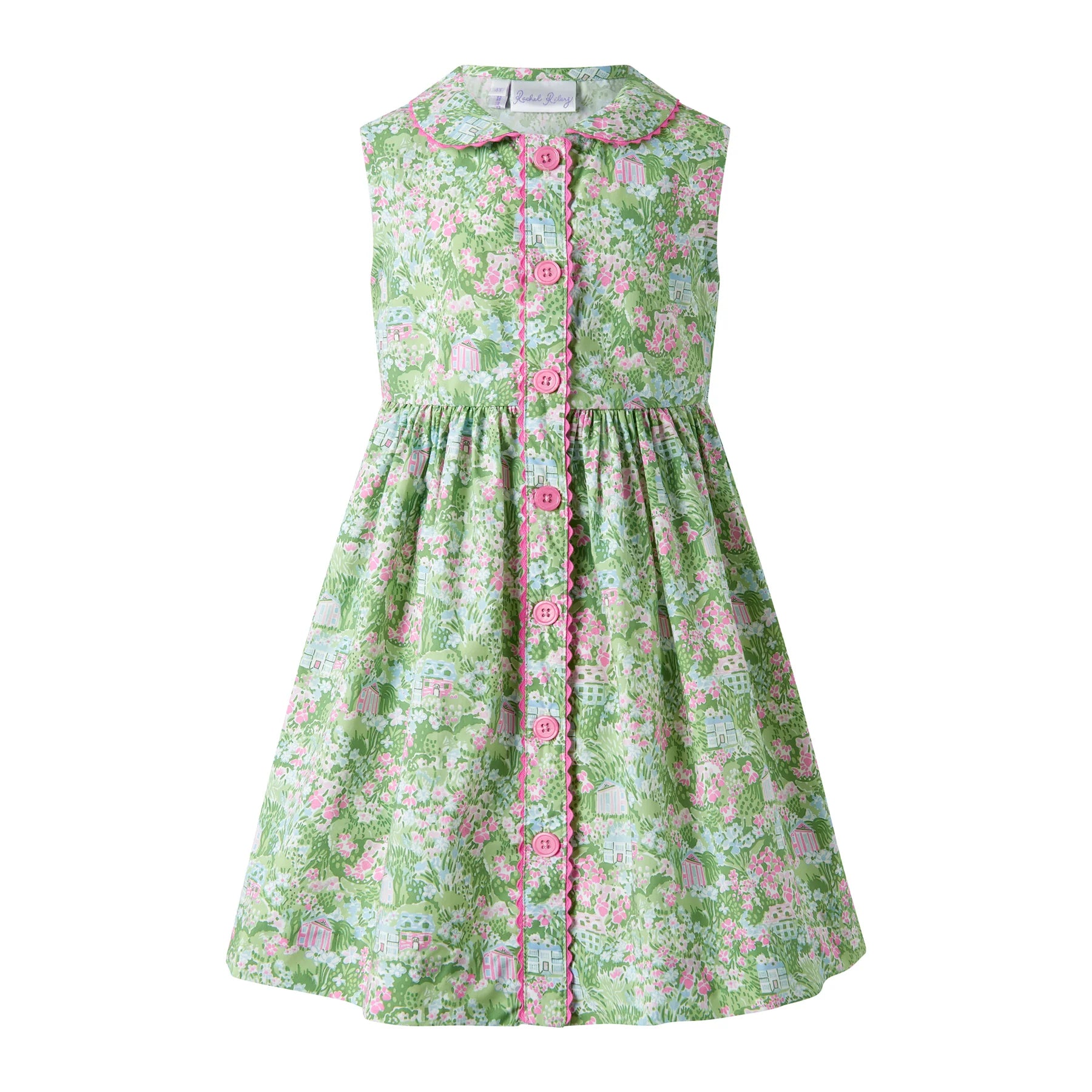 GARDEN BUTTON-FRONT DRESS