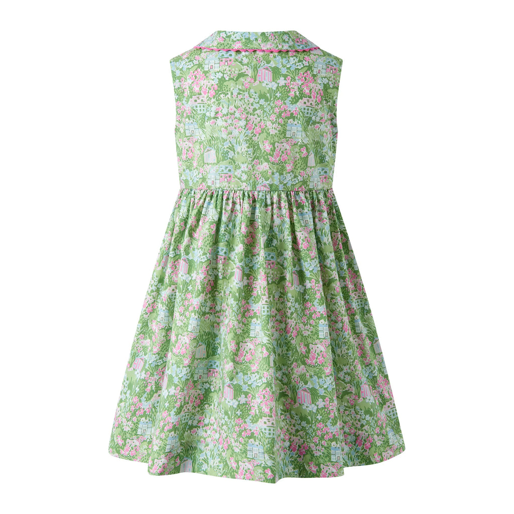 GARDEN BUTTON-FRONT DRESS