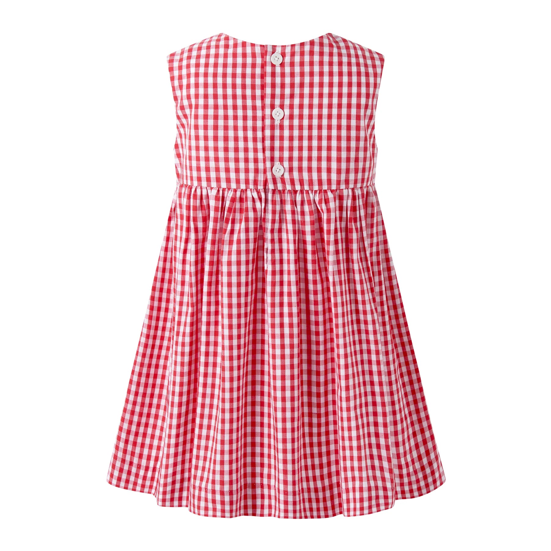 RED GINGHAM BOW DRESS