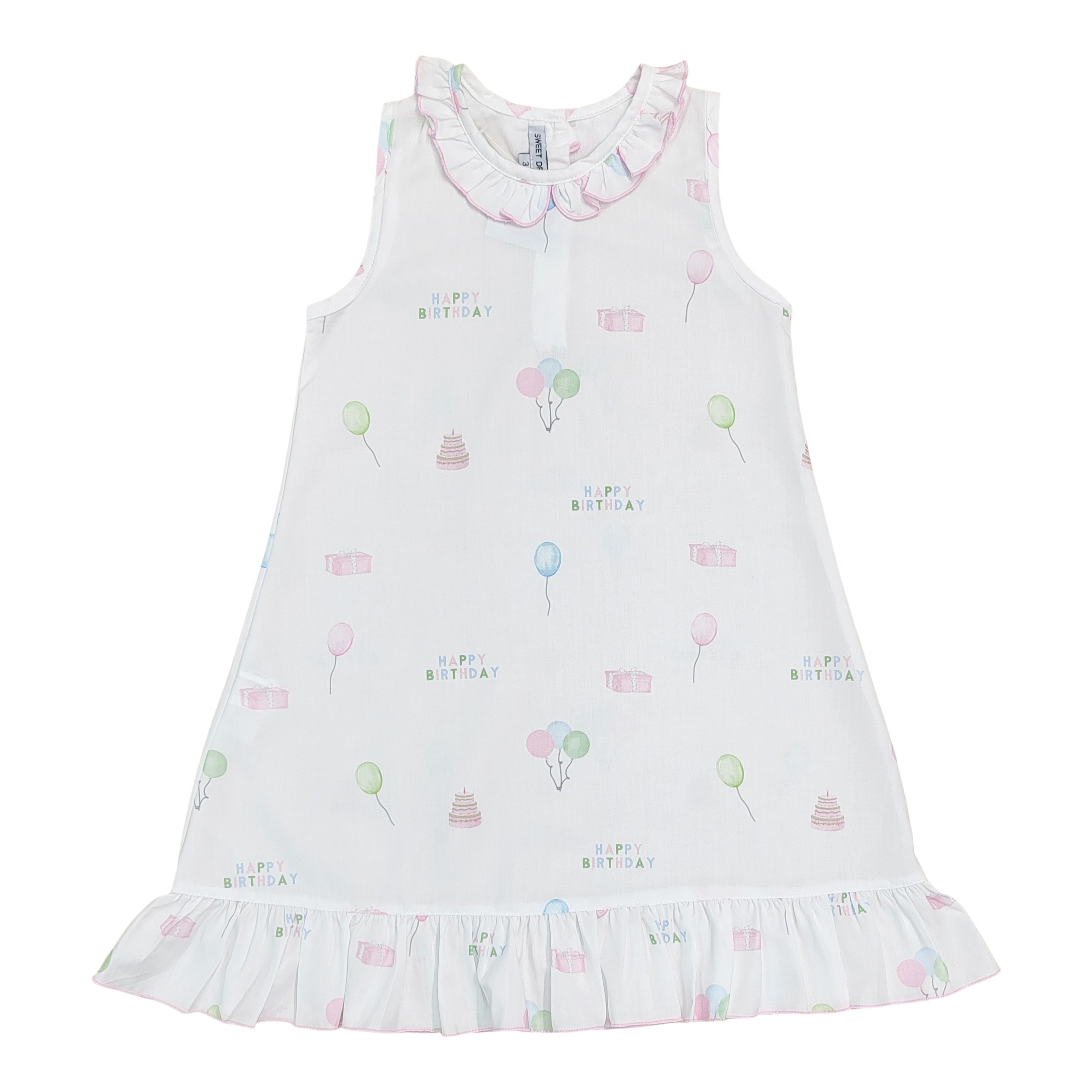 Happy Birthday Print Gown