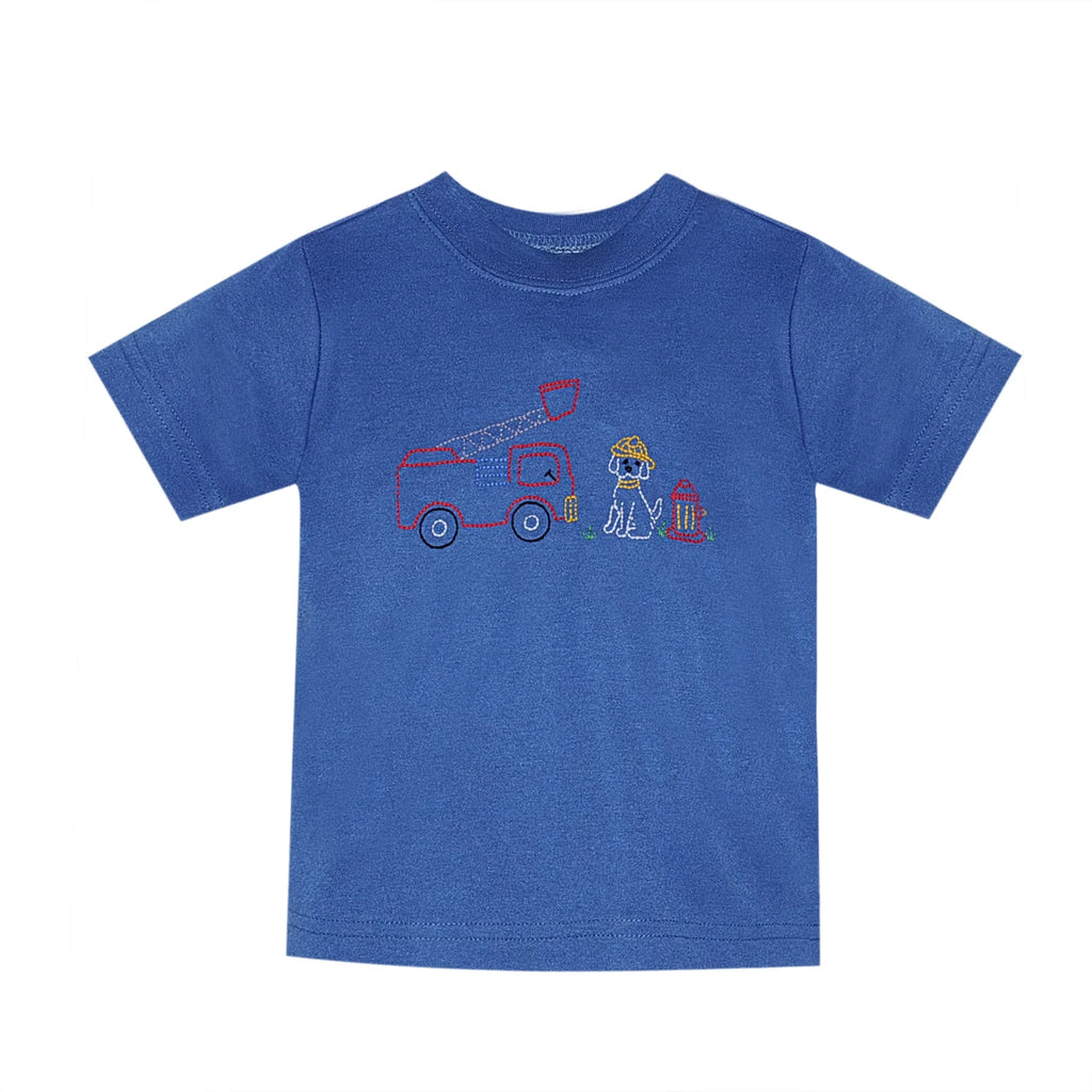 Houston Shirt- Dog with Firetruck