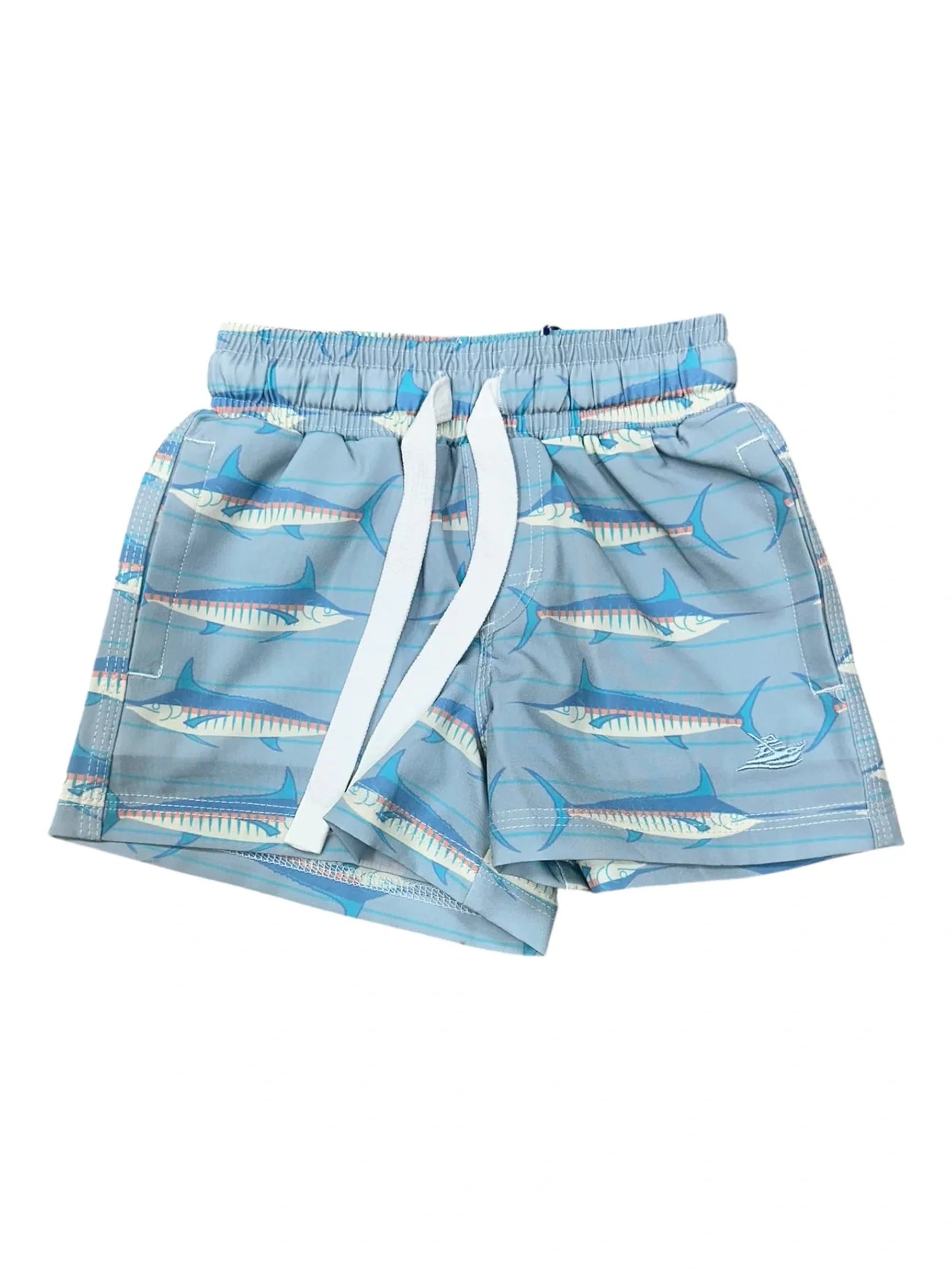 Swim Shorts in Coral Swordfish