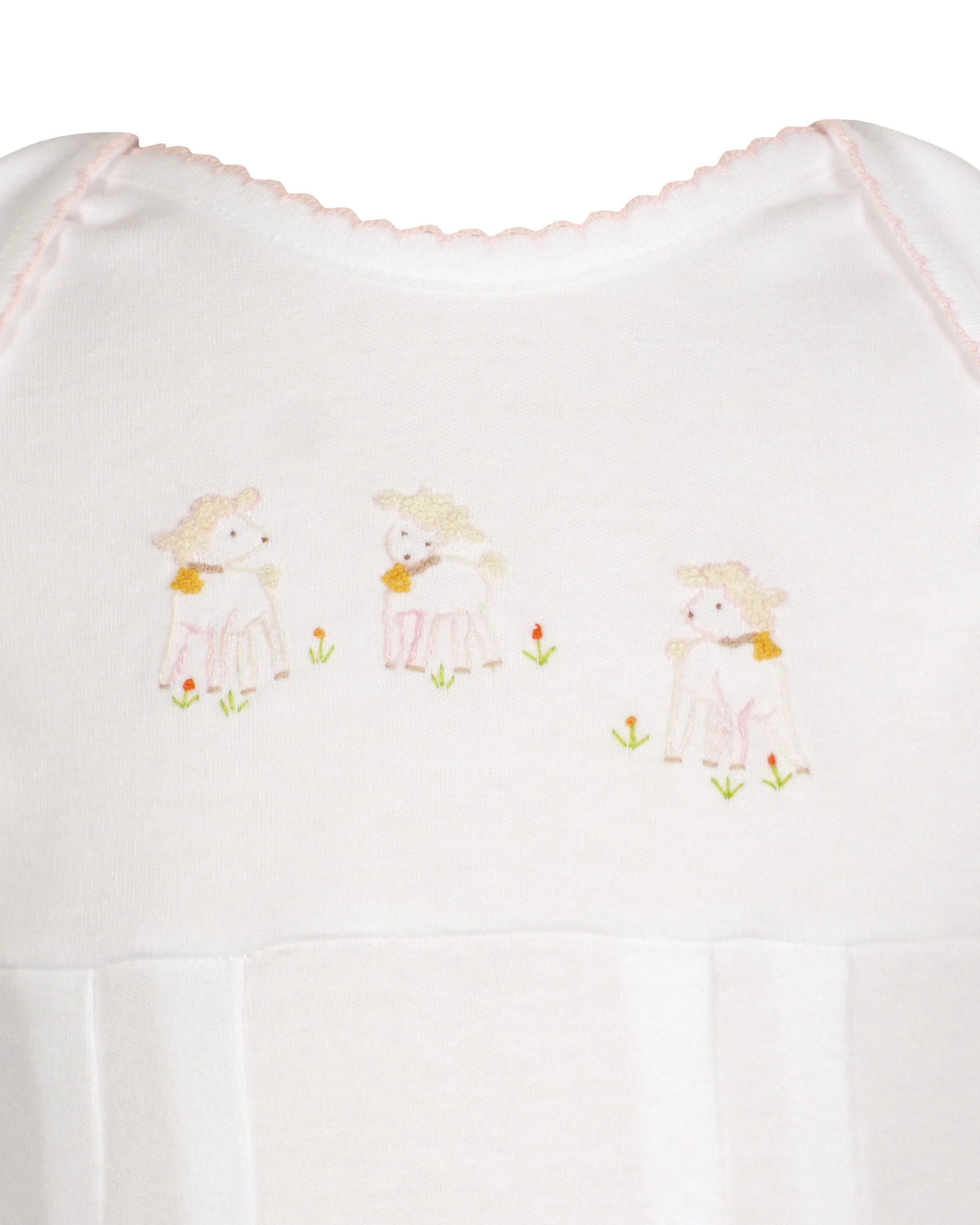 Lambikins Daygown - Egyptian Cotton Knit - Pink