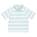 SS Polo- Blue Bell/Dusty Aqua