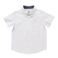 Short Sleeve Dress Shirt- Lavender/White